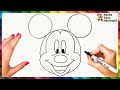 How To Draw Mickey Mouse Step By Step Mickey Mouse Drawing Easy 
