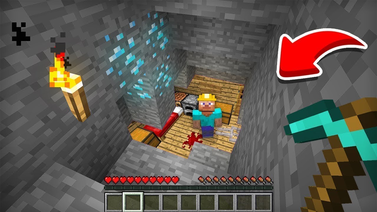 HOGYAN TALÁLJ GYÉMÁNT BÁNYÁT A MINECRAFTBAN! - YouTube