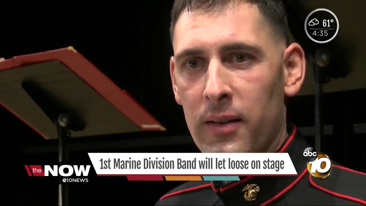 1st  Marine Division Band set to let loose on stage for free
