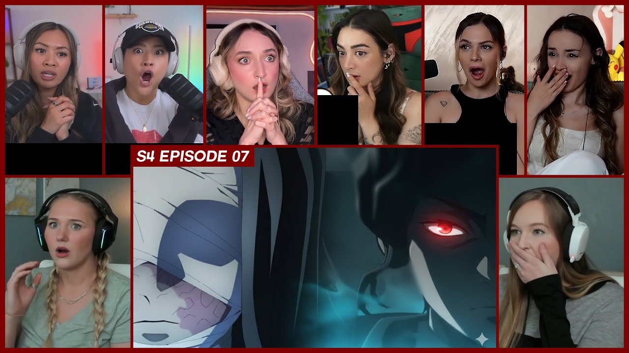 [GIRLS REACT] Muzan Walks Into Ubuyashiki Mansion | DS S4 Ep 7 Girl Reaction Mashup