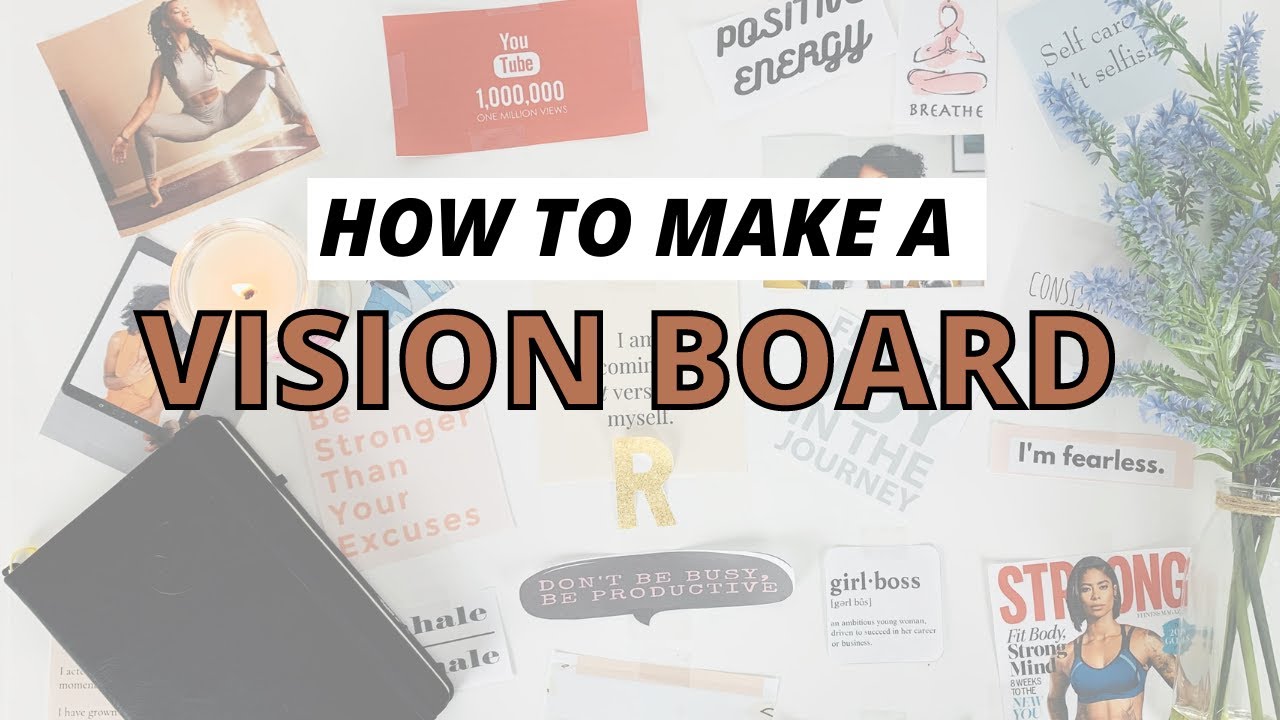 how to make a SUCCESSFUL Vision Board + My Vision Board - YouTube