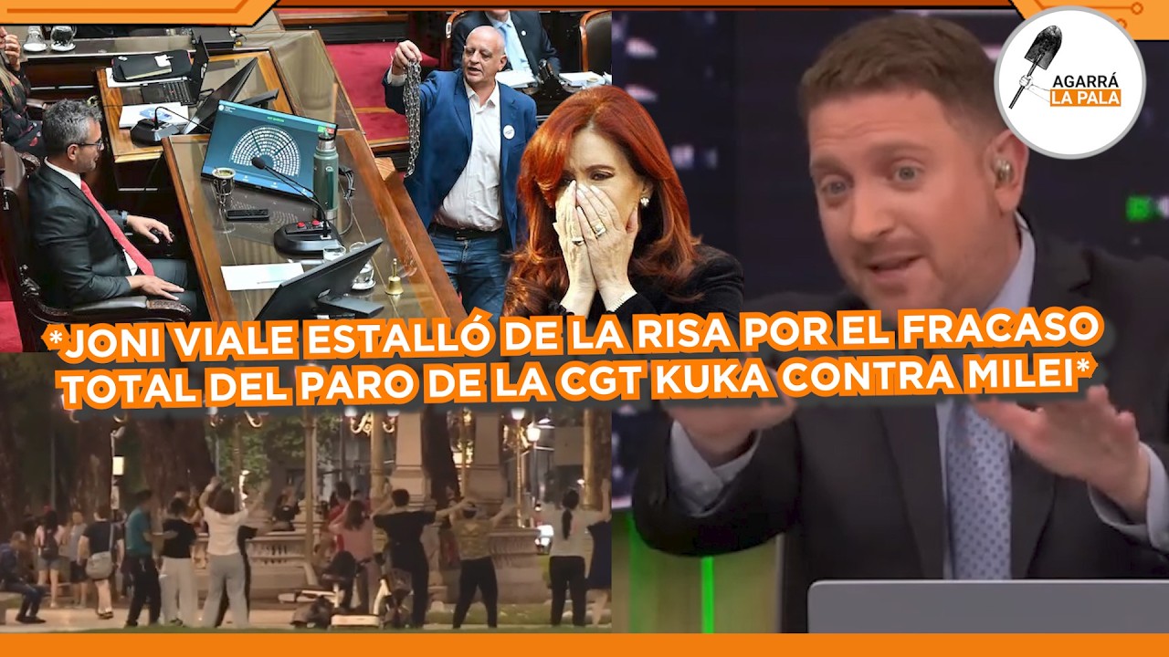 FRACASO TOTAL DE LA CGT EN MARCHA ANTI-MILEI HIZO ESTALLAR DE RISA A JONI VIALE: 