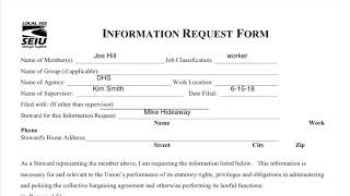 MRC: How to File an Information Request Form
