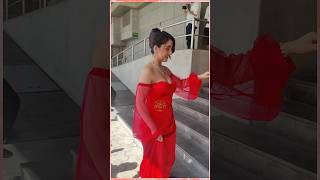 #beauty in Red Dress Look #ashnoorkaur Walk Helping Others Parsan at #screening of #DevilWearsPrada2