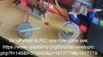 Raspberry Pi Pico uPython+PIO example - Running Multiple Stepper