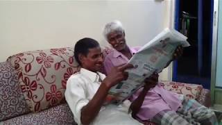 Two Old Man Reading Newspaper it's amazing so amazing