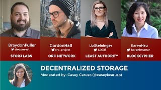 Panel: Decentralized Storage