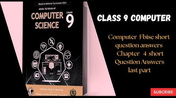 9 class ch 4 computer Short q/a last part