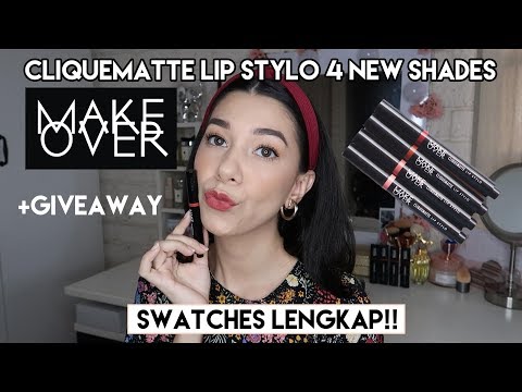 make-over-4-new-shades-cliquematte-lip-stylo-terbaru---swatches-lengkap-+-giveaway-|-she&cat