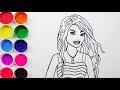 Dibujos Para Colorear De Barbie En La Playa