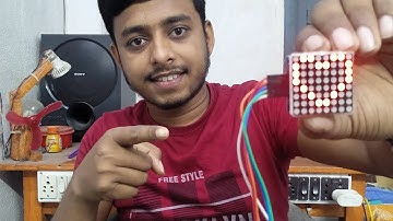 8x8 dot matrix display heart with arduino uno