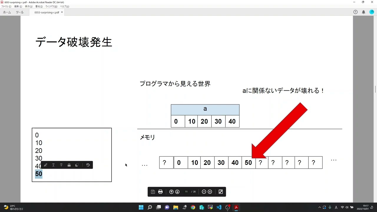 その53 C言語を使ったことがない人がびっくりしそうなC言語の特徴