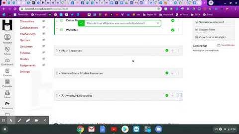Adding and Deleting Pages Under Modules