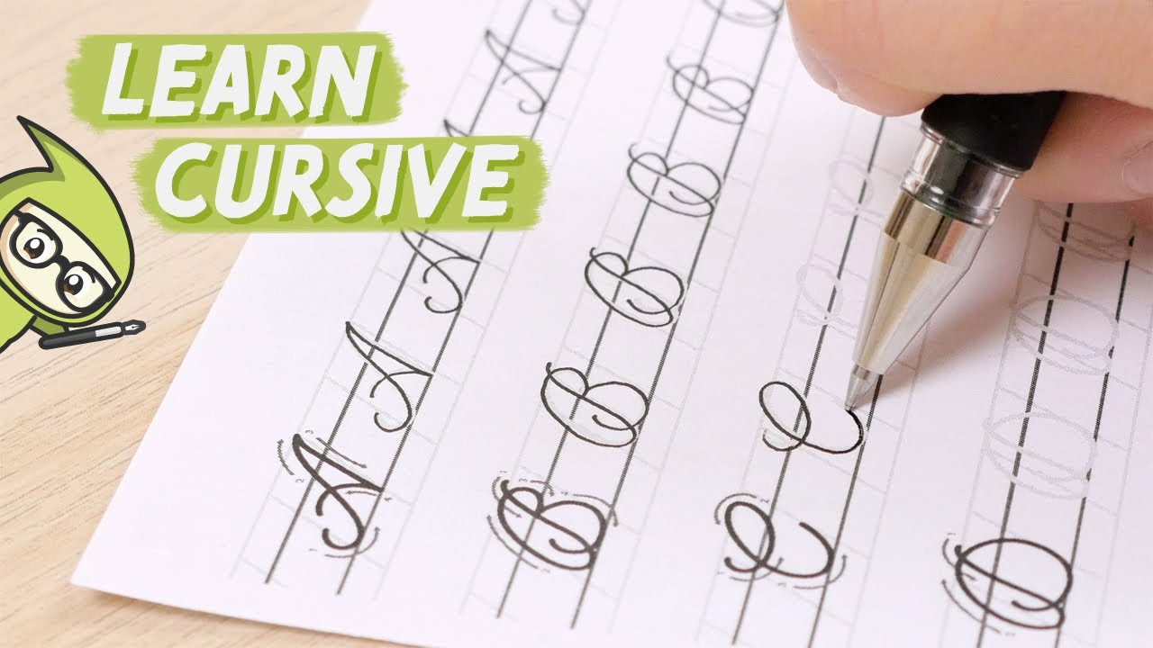Cursive Writing for children | Cursive Capital \u0026 small alphabet | Learning Booster | Write A to Z
