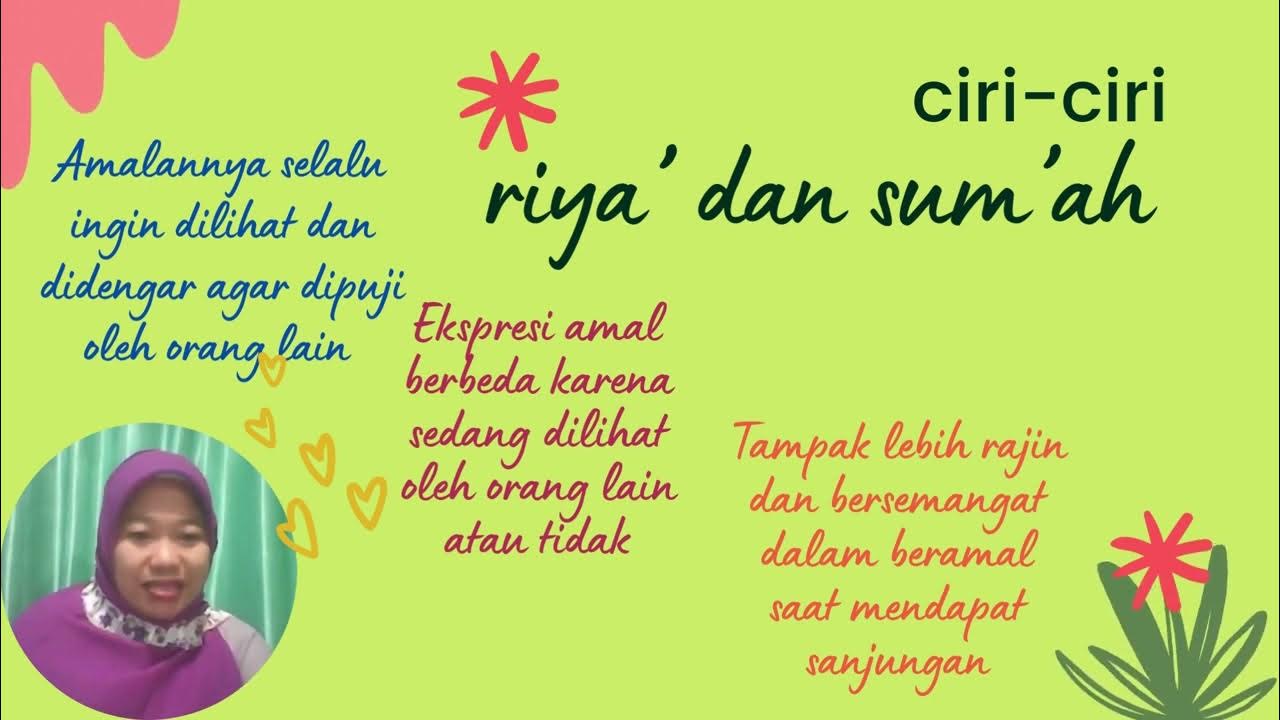 Menjalani Hidup Penuh Manfaat dengan menghindari berfoya foya, riya
