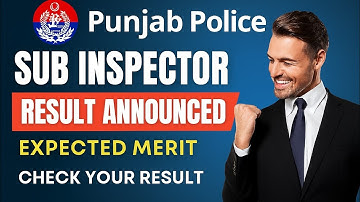 Sub Inspector Punjab Police Result Announcement. @ppsc #ppscpapers #applyjobs 