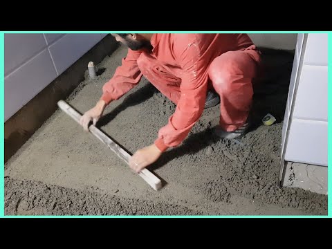 فيديو: كيف أجعل ملاط تسوية الأرضية الخرسانية؟