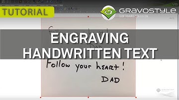 How to scan, vectorize and fill a scanned or imported signature | Engraving Software Tutorials
