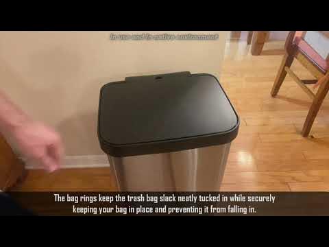 Glad Stainless Steel Step Trash Can with Clorox Odor Protection Review 