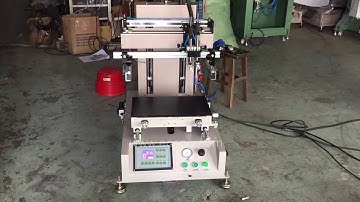 Mini Flat Screen Printing machine with Moving Vacuum Table