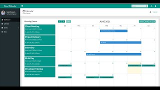 Event Calendar in Python and Django screenshot 1