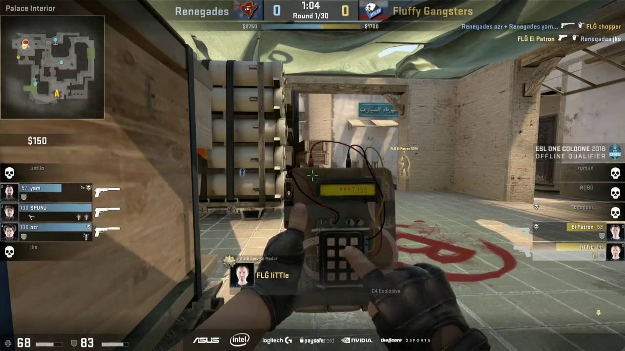 ESL One Cologne 2016 Qualifier - USTILO Massive Pistol Fail....