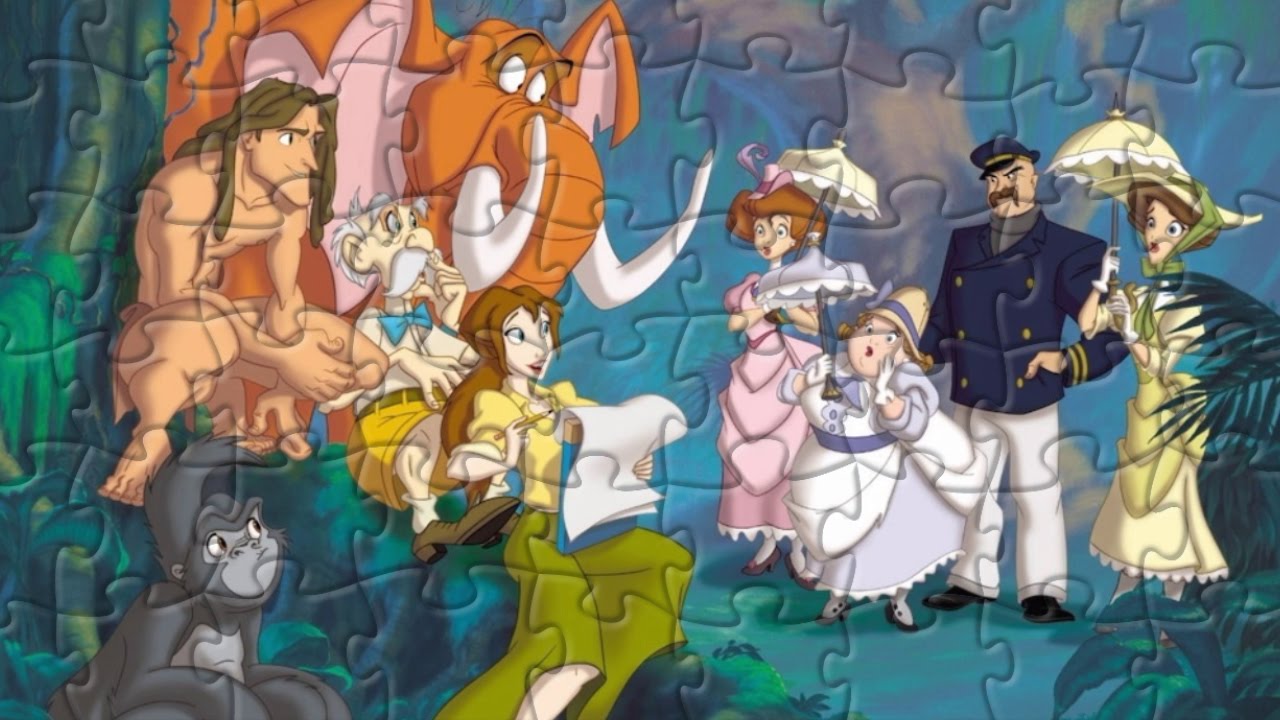Tarzan Puzzle Games For Kids - YouTube