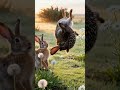 European Hare Meets Porcupine: A Spiky Surprise!