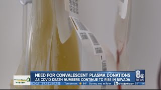 Doctors stress need for convalescent plasma donors in Southern Nevada as COVID-19 deaths continue to Resimi