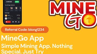 MineGo App - Simple Mining App. Good? Not Sure. Nothing Too Special But There Is A Mole. screenshot 2