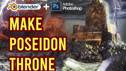 Make Poseidon Throne with Blender 2.8