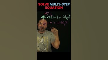 Solve multi step equation