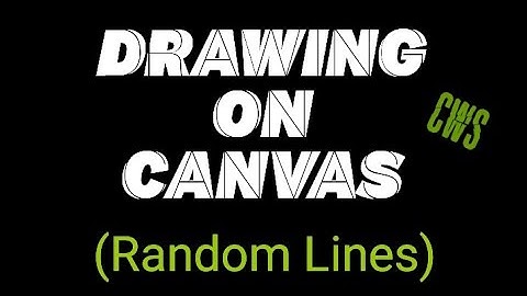 How to draw random lines on canvas