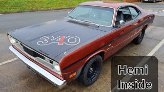 Engine Swapped Plymouth Duster is a BEAST  Hemi Inside