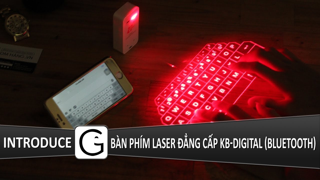 Bàn phím Laser cho điện thoại, laptop đẳng cấp KB-Digital (Bluetooth)