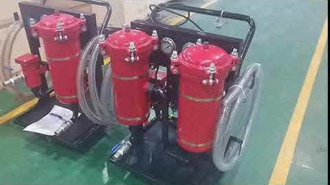 LYC—32A hydraulic and lubricant Mobile Filtration Cart