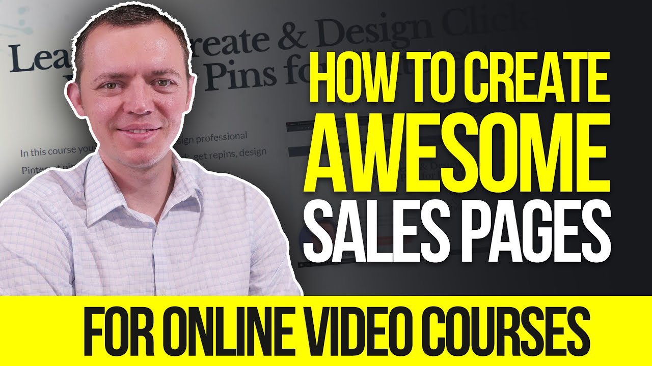 How I Create Awesome Sales Page for My Online Video Courses - YouTube