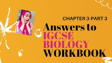 IGCSE Biology Workbook Answers chapter 3|Movement in and Out of cells
