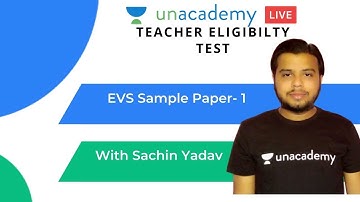 EVS Sample Paper -1 | TET | UPTET | 2019 | Sachin Yadav
