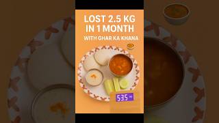 &quot;How I Lost 2.5 KG in 1 Month with Ghar Ka Khana | Simple Indian Diet Plan for Weight Loss&quot;#viral