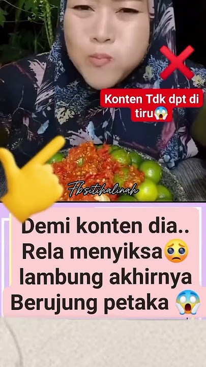 kreator mukbang rela makan jeruk nifis demi konten yang berujung petaka#videoshort #mukbang #viral