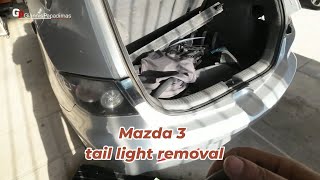 Mazda 3 2003-2008 How to replace rear tai light