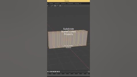 Subdivide The Right Way-Blender 3.0  #blendertutorial  #blender #cgi #3dmodeling #reels