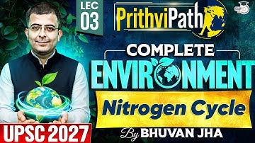 Complete Environment for UPSC | Nitrogen Cycle | Lec 03 | PrithviPath Series | StudyIQ IAS