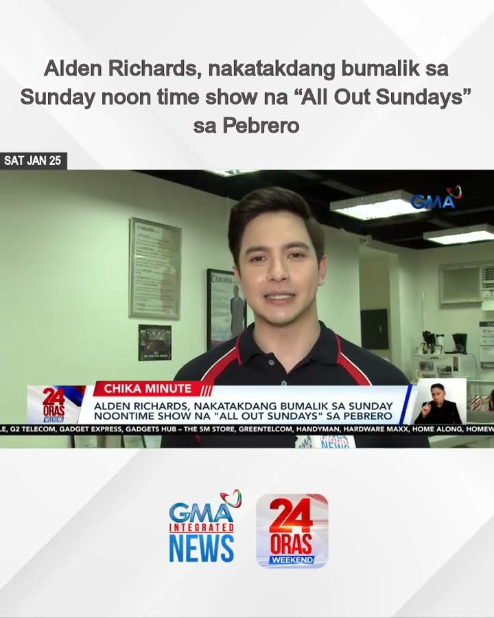 Alden Richards, nakatakdang bumalik sa Sunday noon time show na “All Out Sundays...| 24 Oras Weekend