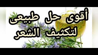 زيت الروزمارى / أقوى حل طبيعى لكل مشاكل الشعر .