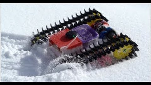 R/C Snowcat Tracks - RCTESTFLIGHT - Injection molded R/C snowcat tracks