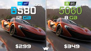 RTX 5060 8GB Stock vs ARC B580 12GB OC | Tested in 10 Games | 1080P