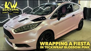 Wrapping A Ford Fiesta In Teckwrap Blossom Pink