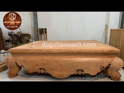 Video Sập chân quỳ trơn dạ cá gỗ hương đá - youtube